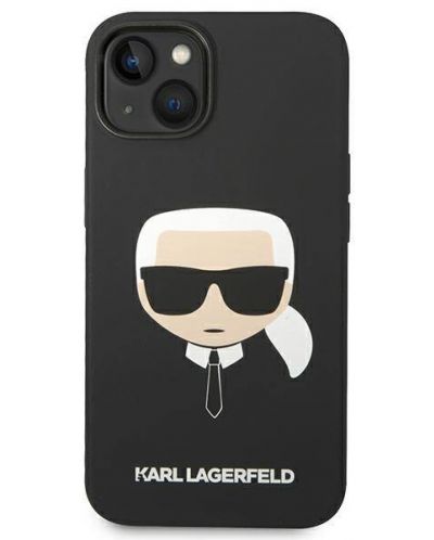 Калъф Karl Lagerfeld - Karl Head, iPhone 13/14, черен - 1